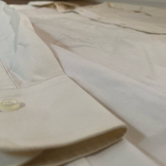 BROOKS BROTHERS Dress Shirt (16.5, Cream, Cotton) - Picture 2 of 3
